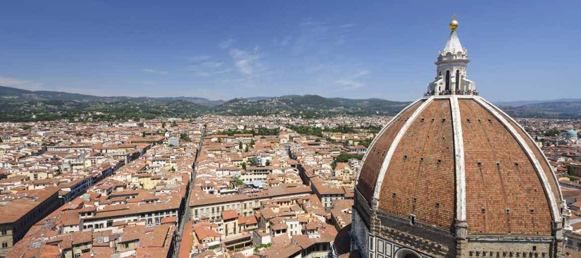 Dome Of The Florence Cathedral And Florence City View Image