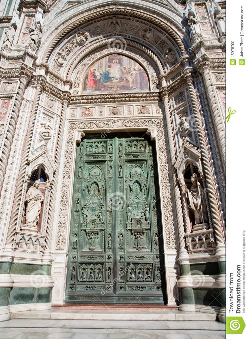 Florence Cathedral Entrance Door