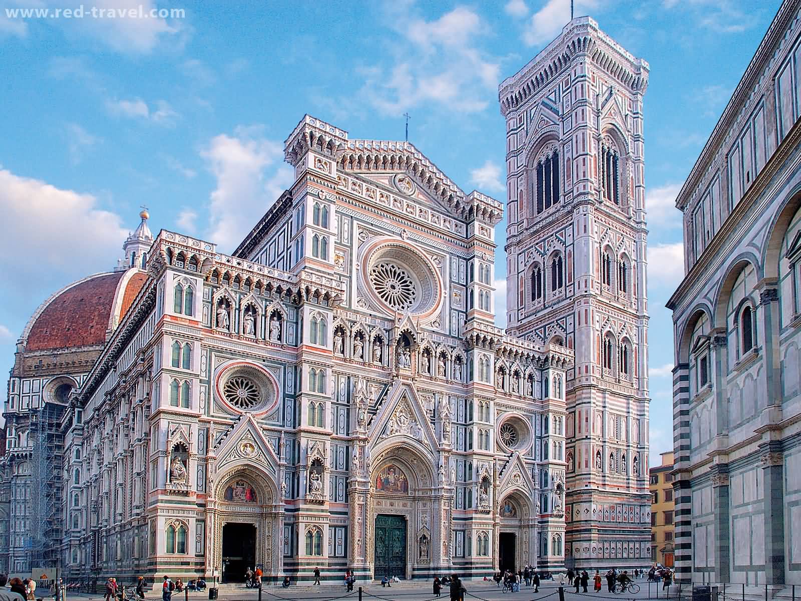 Front Facade Of The Florence Cathedral