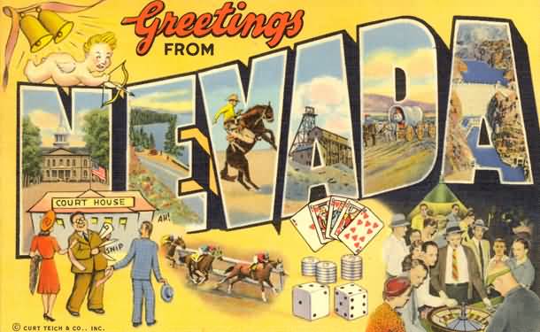 Greetings From Nevada On Nevada Day Poster