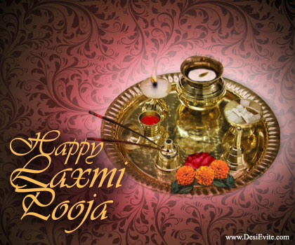 Happy Laxmi Pooja Thali Picture