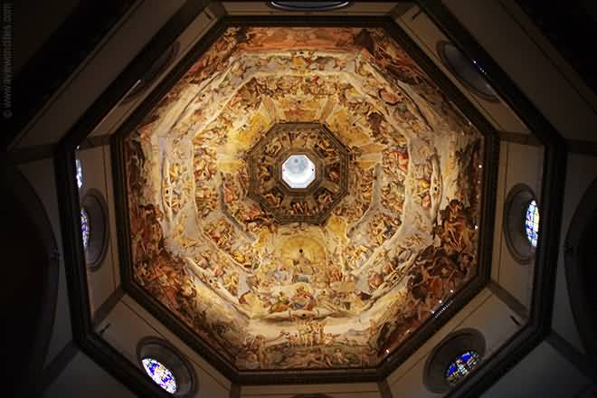 Incredible Inside Dome Of The Florence Cathedral