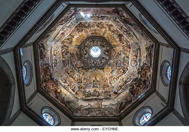 Interior Of The Florence Cathedral Brunelleschi Dome