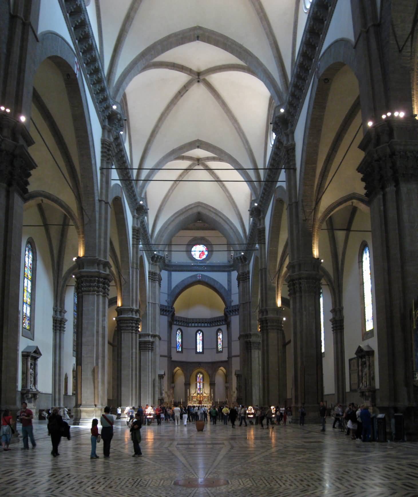 Interior View Of The Florence Cathedral