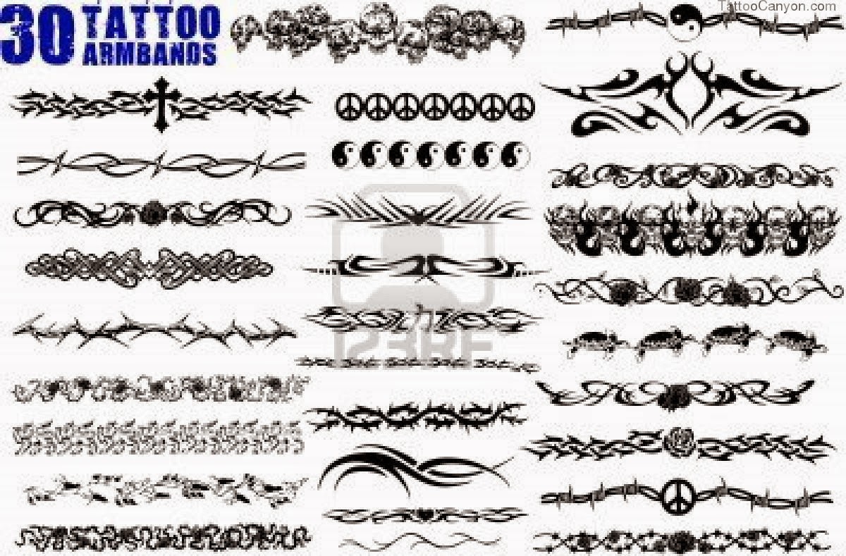 Latest Tribal Armband Tattoo Designs