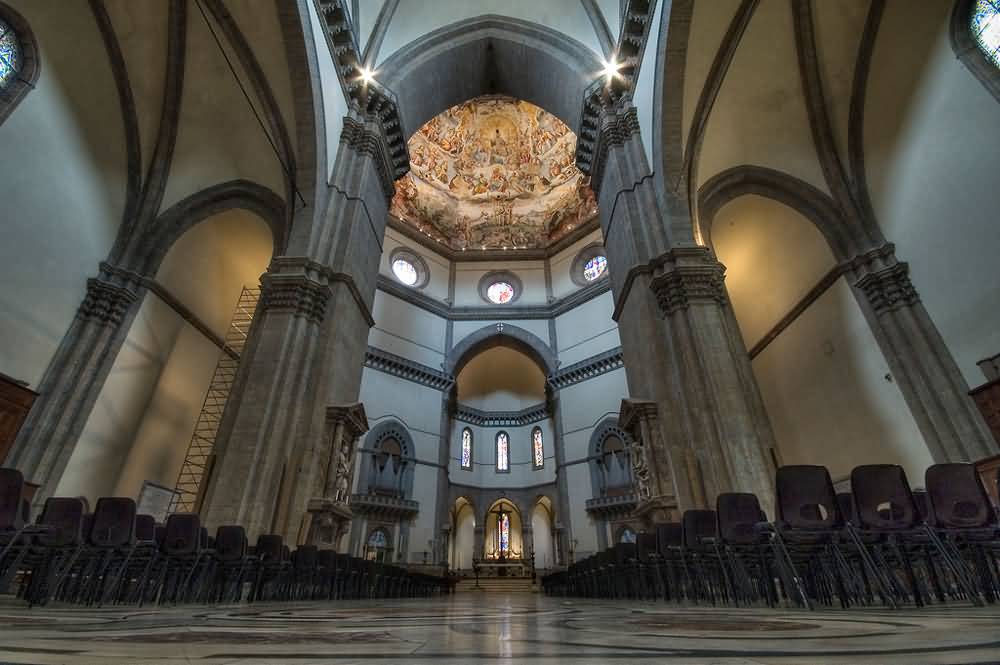 Nave Inside The Florence Cathedral