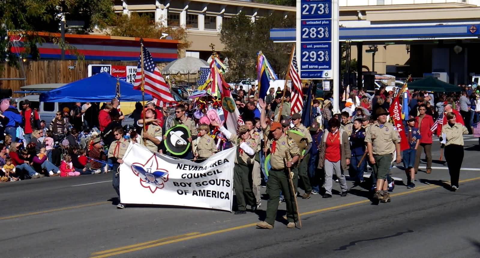 Nevada Area Council Boy Scout Parade During Nevada Day Celebration