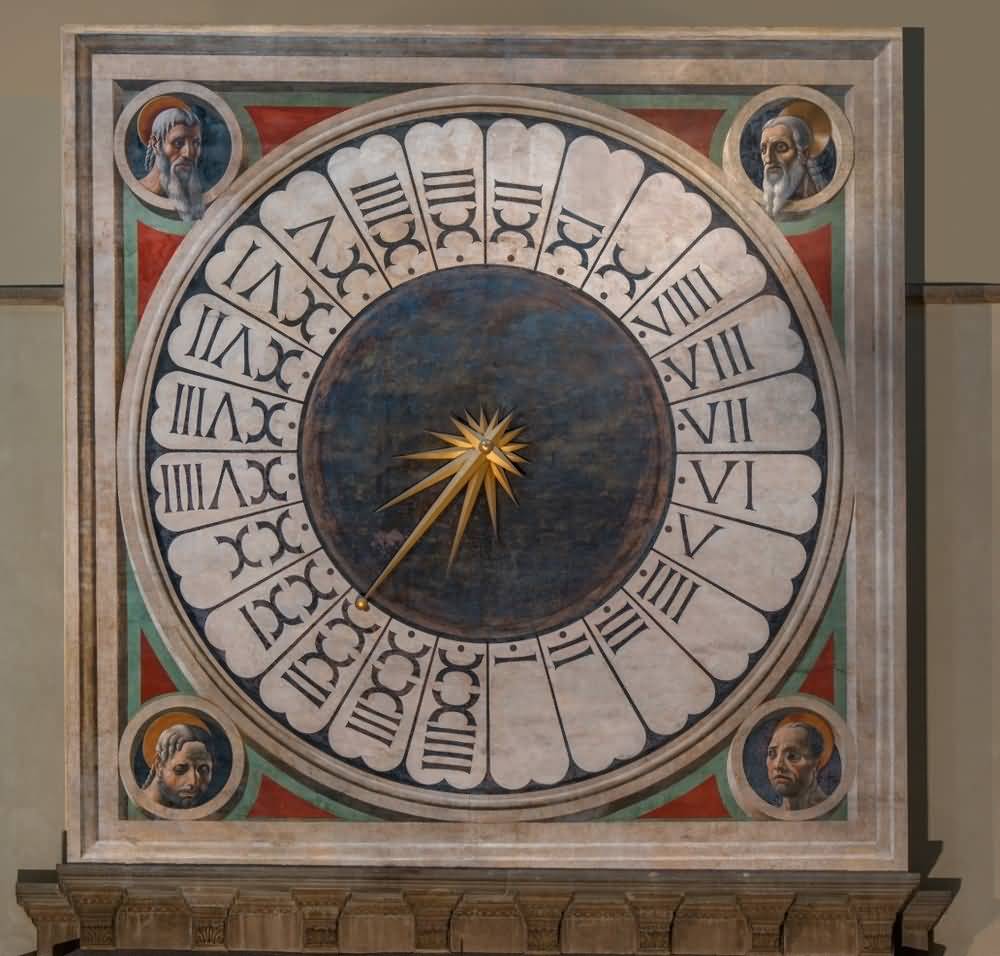 Paolo Uccello's Clock Inside The Florence Cathedral