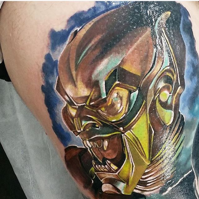 Realistic Goblin Head Tattoo