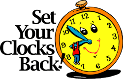 Set Your Clocks Back It's Daylight Saving Time Ends Animated Picture