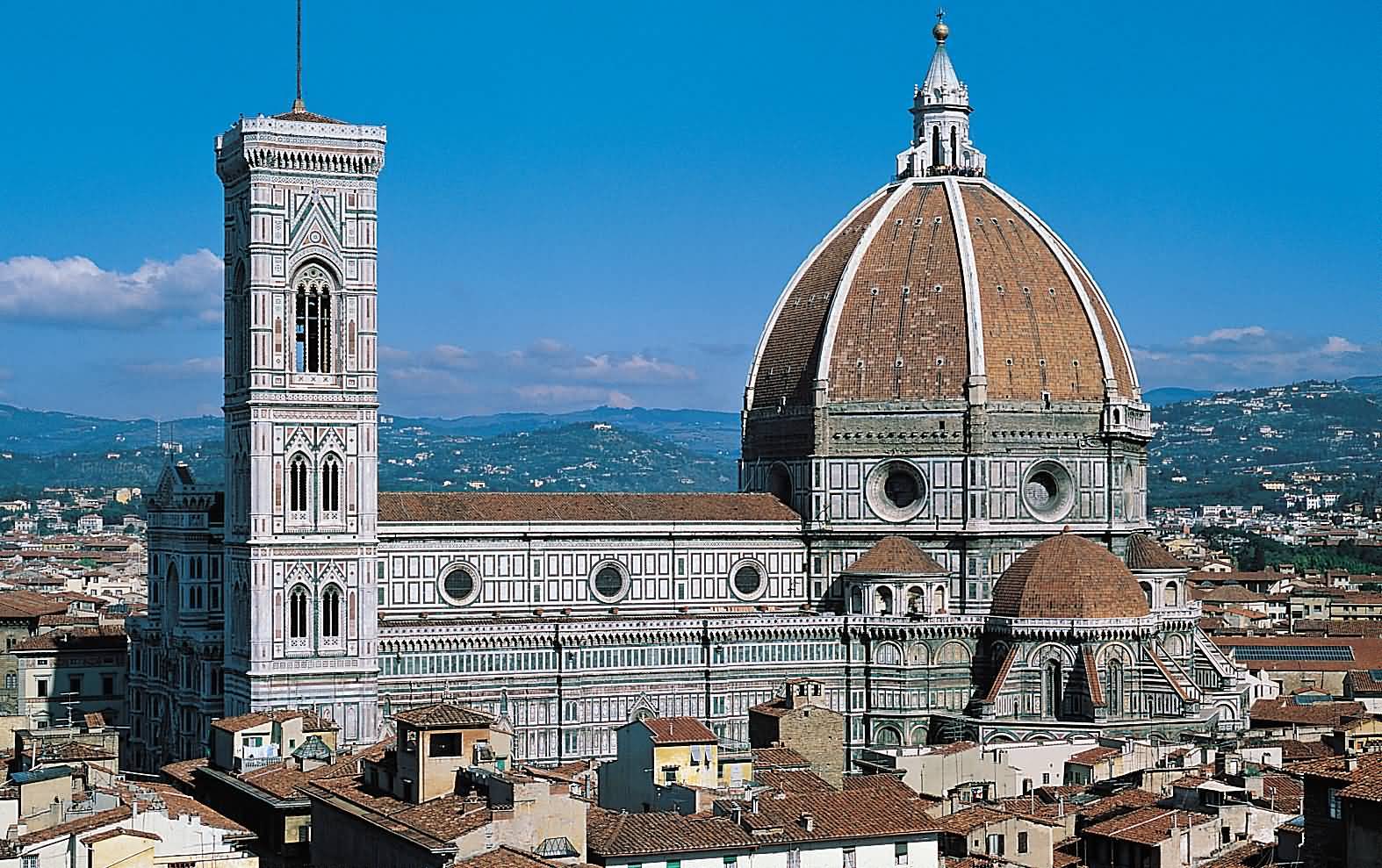 Side View Of The Florence Cathedral In Italy
