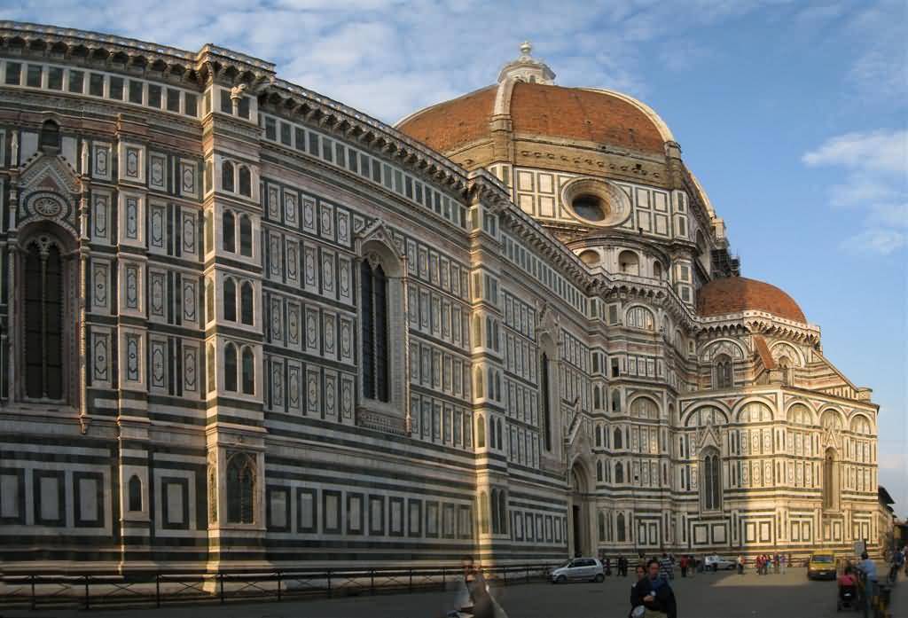 Side View Of The Florence Cathedral