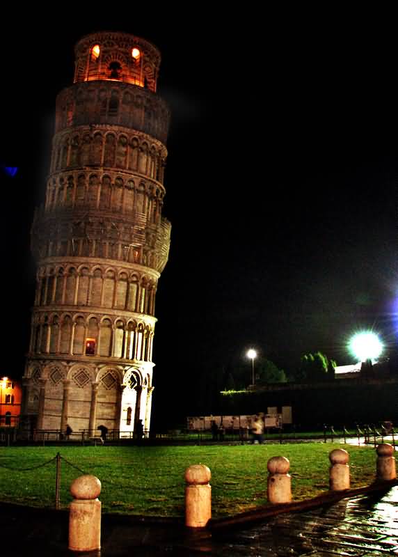 The Leaning Tower Of Pisa Night Picture