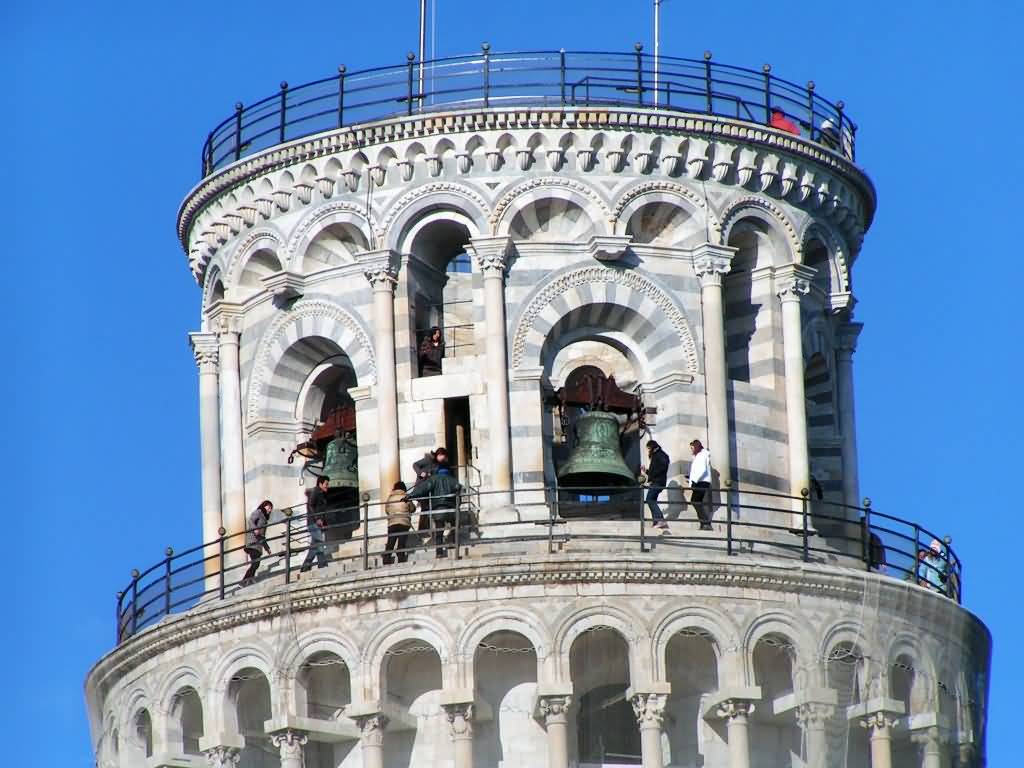 Top Of The Leaning Tower Of Pisa