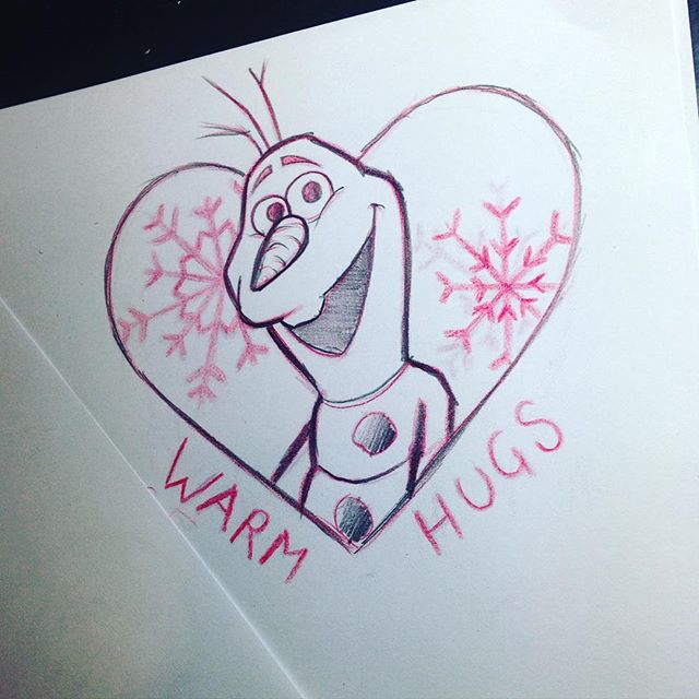 Warm Hugs Olaf Tattoo Design
