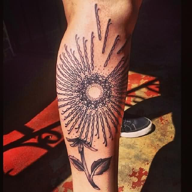 Amazing Dandelion Puff Tattoo On Forearm