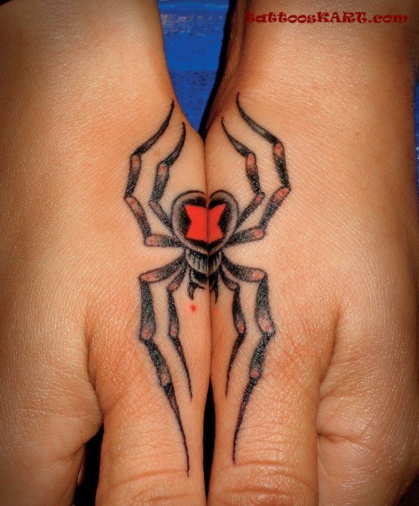 Arachnids Tattoos On Hands