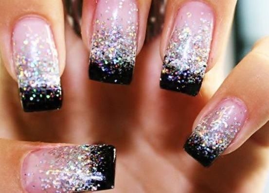 50+ Most Adorable Glitter Ombre Nail Art Design Pictures ...