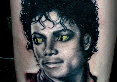 Green Eyes Michael Jackson Tattoo