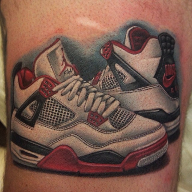 Jordan Snikers Shoes Tattoo