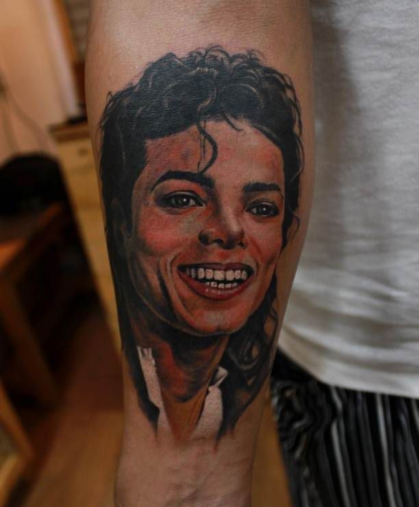 Michael Jackson Tattoo On Right Forearm