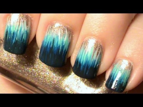 Ombre Dip Dye Nail Art Design