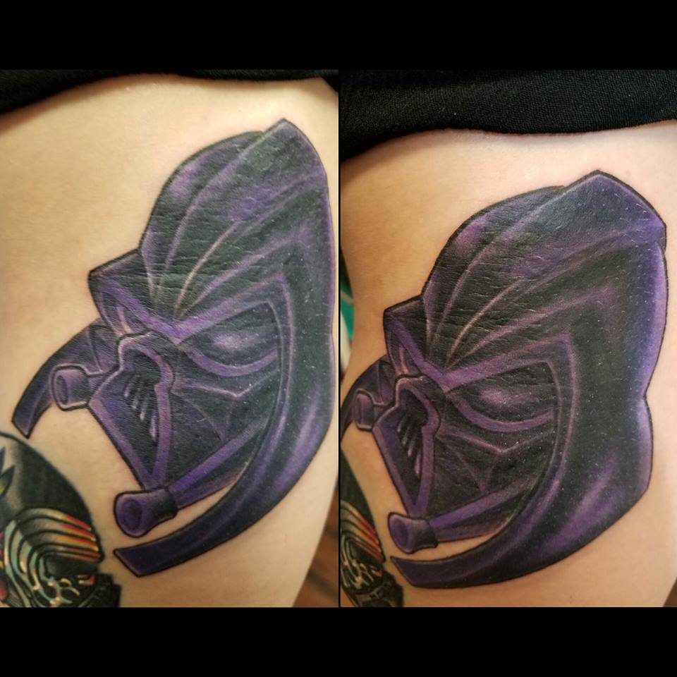 Star Wars Darth Vader Mask Tattoo