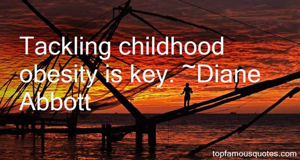 Tackling childhood obesity is key - Diane Abbott