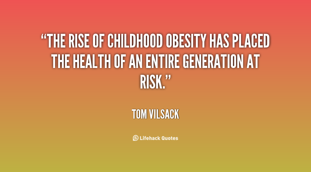 The rise of childhood obesity has placed the health of an entire generation at risk.