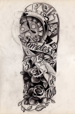 23+ Latest Clock Tattoo Designs