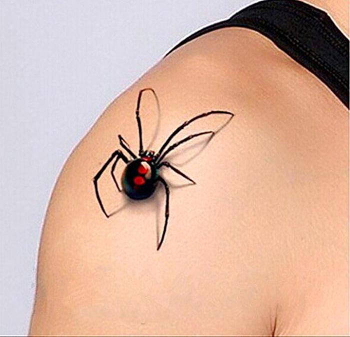 Wonderful Arachnids Tattoo On Shoulder