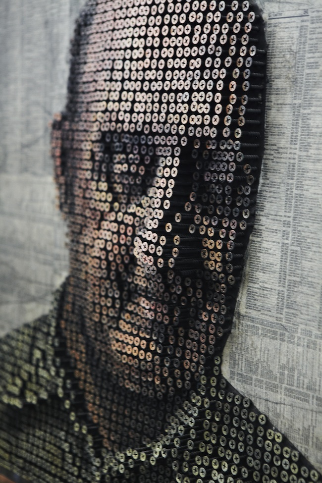 3D Screw Portraits by Sculptor Andrew Myers