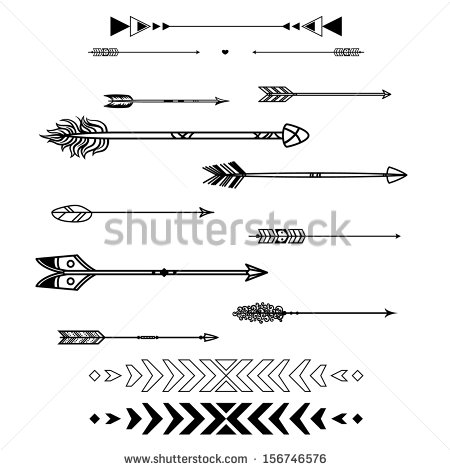 A few Arrows Tattoo Design