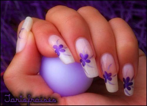 45 Very Cute Flower Nail Art Ideas Collection For Girls
