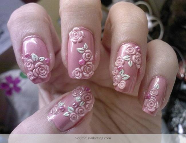 Amazing Flower Nail Art Design