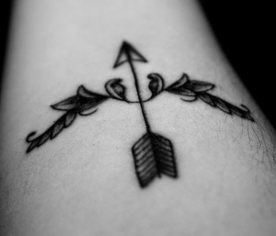 Amazing Small Arrow Tattoo On Arm