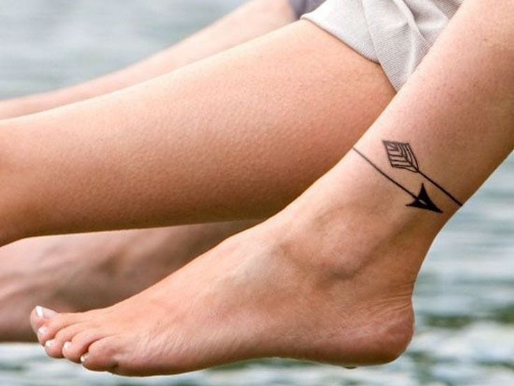 Arrows Wrap Around Ankle Tattoo On Ankle