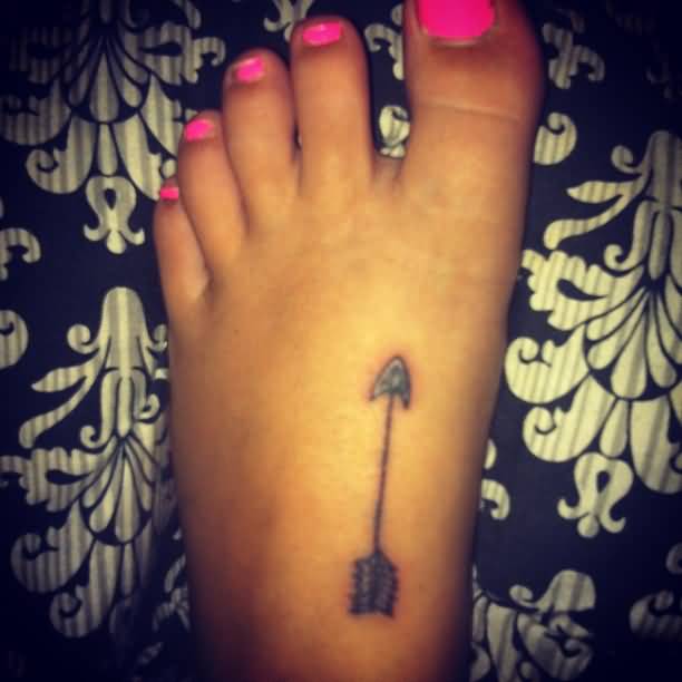 Best Arrow Tattoo On Foot For Women