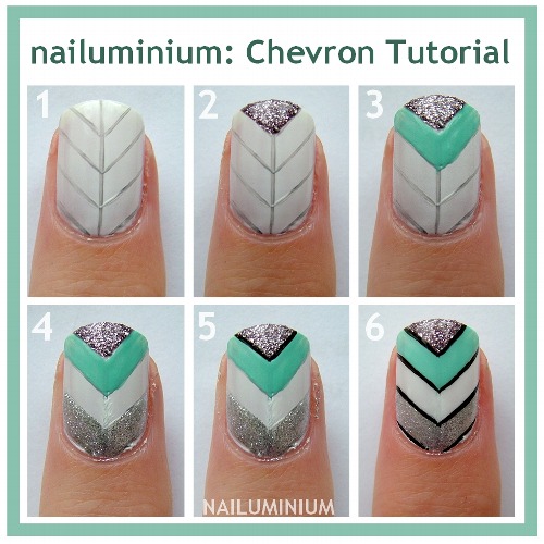 Chevron Nail Art Tutorial