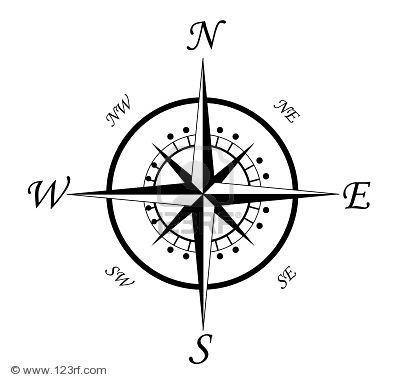 Compass Tattoo Sample Design