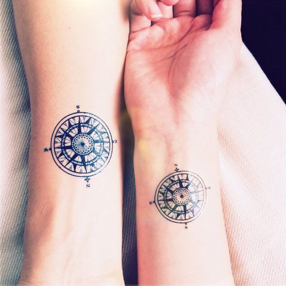 Compass Tattoos On Wrists For Girls