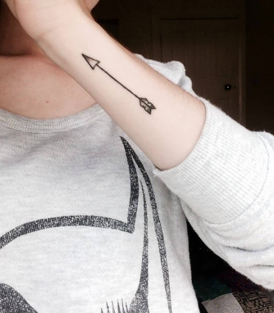 Cool Arrow Tattoo On Wrist