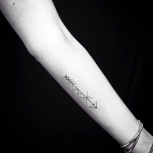 Cute Arrow Tattoo On Arm