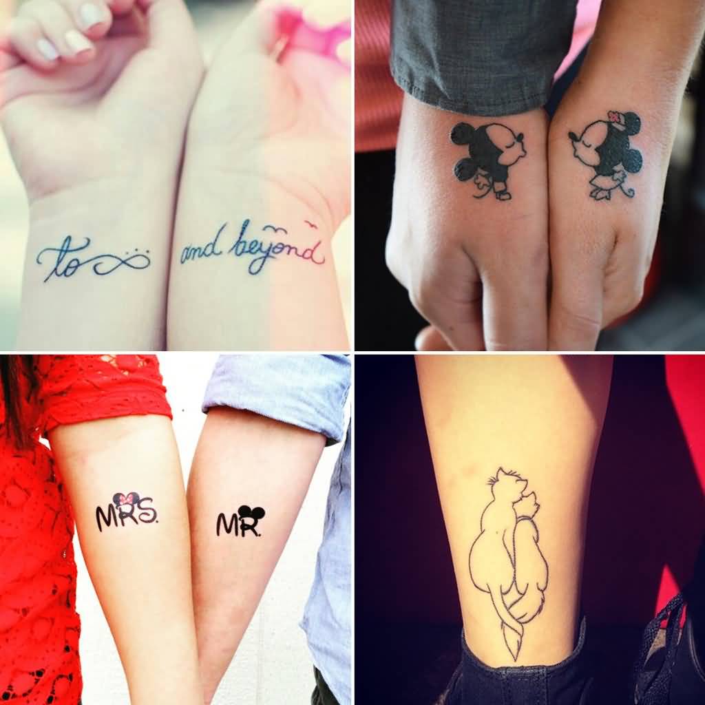 Disney Couple Tattoos Ideas