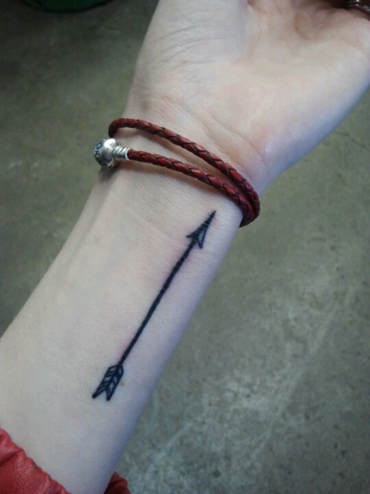 Fantastic Arrow Tattoo On Wrist