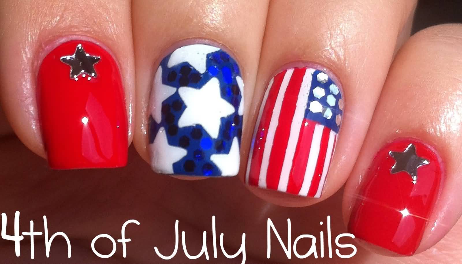 Fourth Of July Nail Design