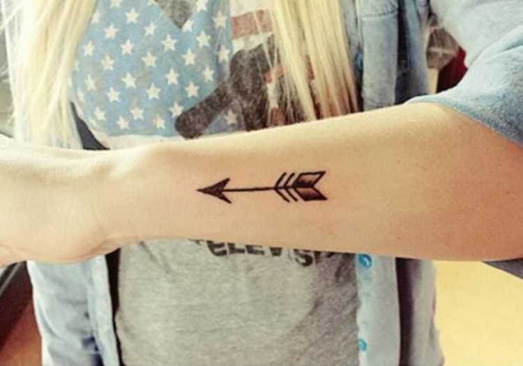 Good Arrow Tattoo On Forearm