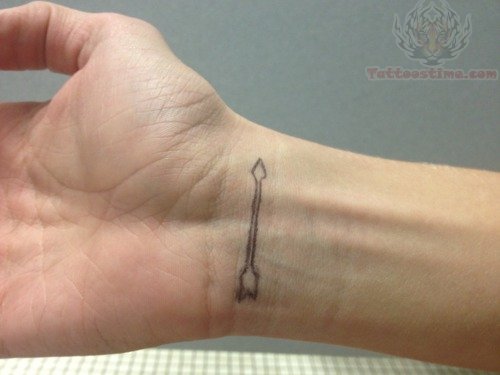 Good Looking  Arrow Tattoo on Wrist