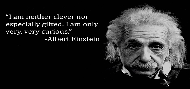 I am neither especially clever nor especially gifted. I am only very, very curious - Albert Einstein