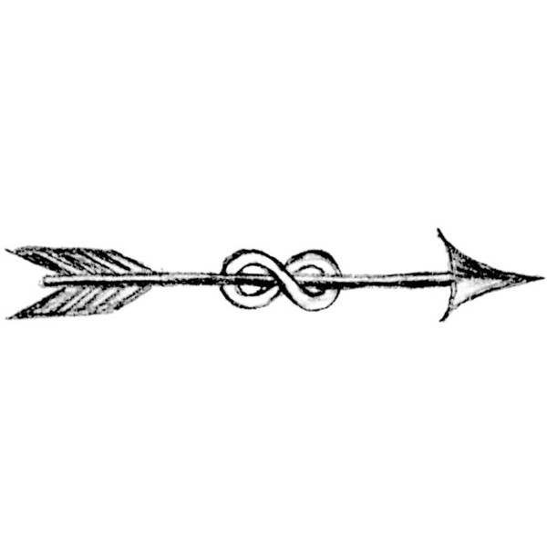 Infinity Arrow In Attractive Shape Tattoo Design